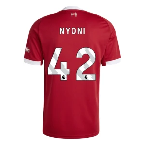 Maglia Calcio Liverpool FC Nyoni #42 2025-26 Prima Uomo