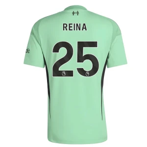 Maglia Calcio Liverpool FC Reina #25 2025-26 Portiere Prima Uomo