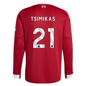 Maglia Calcio Liverpool FC Tsimikas #21 2025-26 Prima Uomo Manica Lunga