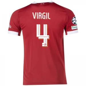 Maglia Calcio Liverpool FC Virgil van Dijk #4 2025-26 Champions League Prima Uomo