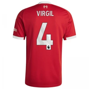 Maglia Calcio Liverpool FC Virgil van Dijk #4 2025-26 Prima Uomo