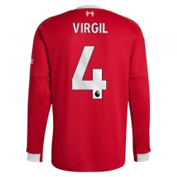 Maglia Calcio Liverpool FC Virgil van Dijk #4 2025-26 Prima Uomo Manica Lunga