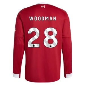 Maglia Calcio Liverpool FC Woodman #28 2025-26 Prima Uomo Manica Lunga