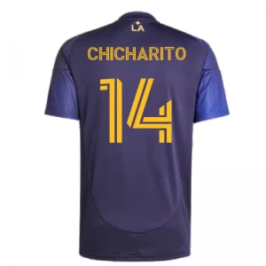 Maglia Calcio Los Angeles Galaxy 2025-26 Chicharito #14 Trasferta Uomo