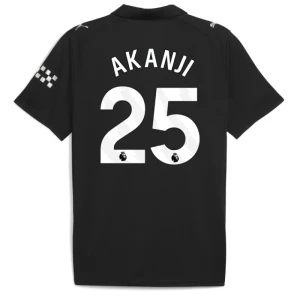 Maglia Calcio Manchester City 2025-26 Akanji #25 Trasferta Uomo