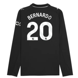 Maglia Calcio Manchester City 2025-26 Bernardo Silva #20 Trasferta Uomo Manica Lunga