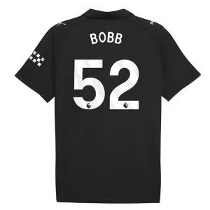 Maglia Calcio Manchester City 2025-26 Bobb #52 Trasferta Uomo