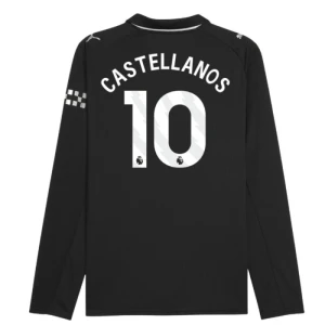 Maglia Calcio Manchester City 2025-26 Castellanos #10 Trasferta Uomo Manica Lunga