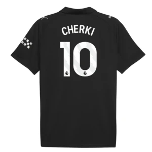 Maglia Calcio Manchester City 2025-26 Cherki #10 Trasferta Uomo