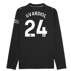 Maglia Calcio Manchester City 2025-26 Josko Gvardiol #24 Trasferta Uomo Manica Lunga