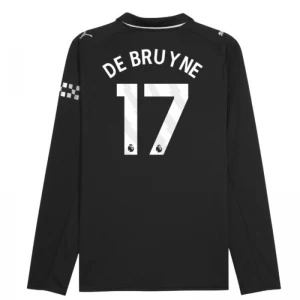 Maglia Calcio Manchester City 2025-26 Kevin De Bruyne #17 Trasferta Uomo Manica Lunga