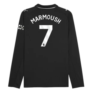 Maglia Calcio Manchester City 2025-26 Marmoush #7 Trasferta Uomo Manica Lunga