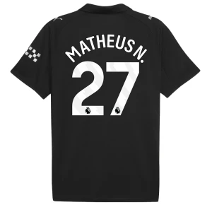 Maglia Calcio Manchester City 2025-26 Mathes N. #27 Trasferta Uomo