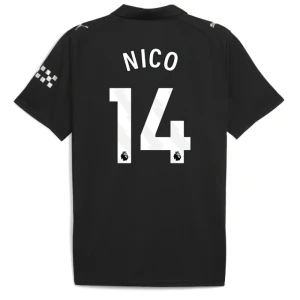 Maglia Calcio Manchester City 2025-26 Nico #14 Trasferta Uomo
