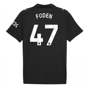 Maglia Calcio Manchester City 2025-26 Phil Foden #47 Trasferta Uomo