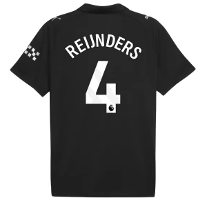 Maglia Calcio Manchester City 2025-26 Reijnders #4 Trasferta Uomo