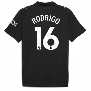 Maglia Calcio Manchester City 2025-26 Rodrigo #16 Trasferta Uomo