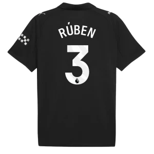 Maglia Calcio Manchester City 2025-26 Ruben #3 Trasferta Uomo