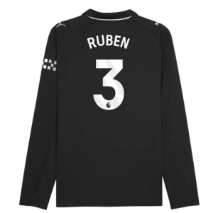 Maglia Calcio Manchester City 2025-26 Ruben #3 Trasferta Uomo Manica Lunga