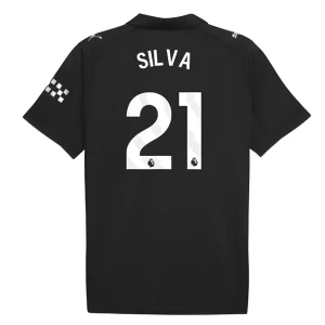 Maglia Calcio Manchester City 2025-26 Silva #21 Trasferta Uomo