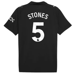 Maglia Calcio Manchester City 2025-26 Stones #5 Trasferta Uomo