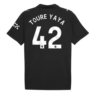 Maglia Calcio Manchester City 2025-26 Toure Yaya #42 Trasferta Uomo