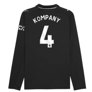 Maglia Calcio Manchester City 2025-26 Vincent Kompany #4 Trasferta Uomo Manica Lunga