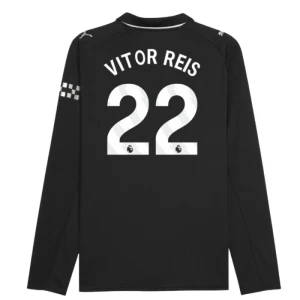 Maglia Calcio Manchester City 2025-26 Vitor Reis #22 Trasferta Uomo Manica Lunga