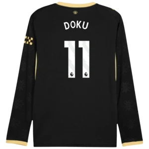 Maglia Calcio Manchester City 2026-27 Jérémy Doku #11 Trasferta Uomo Manica Lunga