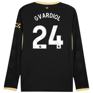 Maglia Calcio Manchester City 2026-27 Josko Gvardiol #24 Trasferta Uomo Manica Lunga