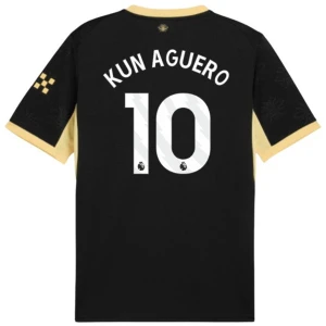 Maglia Calcio Manchester City 2026-27 Kun Aguero #10 Trasferta Uomo