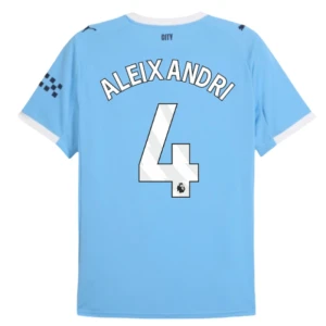 Maglia Calcio Manchester City Aleixandri #4 2025-26 Prima Uomo