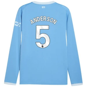 Maglia Calcio Manchester City Anderson #5 2026-27 Prima Uomo Manica Lunga