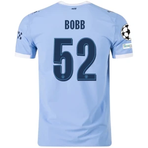 Maglia Calcio Manchester City Bobb #52 2025-26 Champions League Prima Uomo