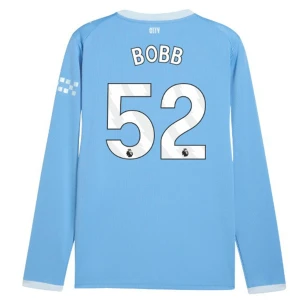 Maglia Calcio Manchester City Bobb #52 2026-27 Prima Uomo Manica Lunga