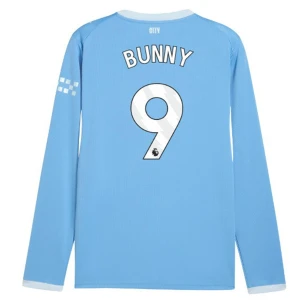 Maglia Calcio Manchester City Bunny #9 2026-27 Prima Uomo Manica Lunga