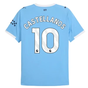 Maglia Calcio Manchester City Castellanos #10 2025-26 Prima Uomo