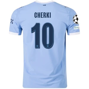 Maglia Calcio Manchester City Cherki #10 2025-26 Champions League Prima Uomo
