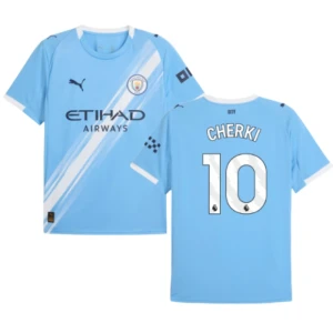 Maglia Calcio Manchester City Cherki #10 2025-26 Prima Uomo
