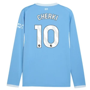 Maglia Calcio Manchester City Cherki #10 2026-27 Prima Uomo Manica Lunga