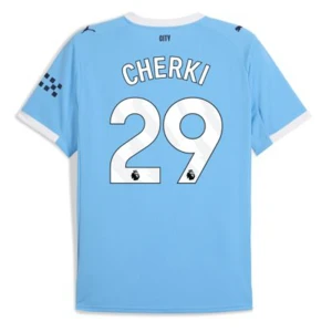 Maglia Calcio Manchester City Cherki #29 2025-26 Prima Uomo