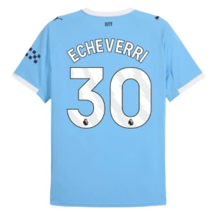 Maglia Calcio Manchester City Echeverri #30 2025-26 Prima Uomo