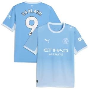 Maglia Calcio Manchester City Erling Haaland #9 2026-27 Prima Uomo