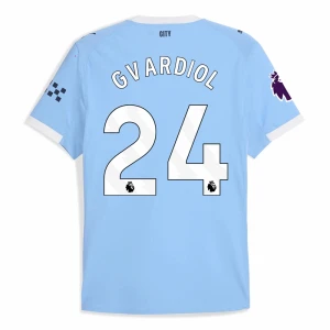 Maglia Calcio Manchester City Josko Gvardiol #24 2025-26 Prima Uomo