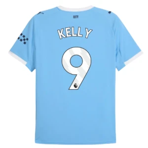 Maglia Calcio Manchester City Kelly #9 2025-26 Prima Uomo