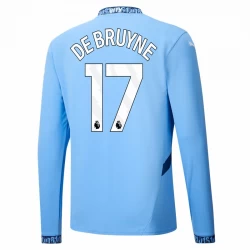 Maglia Calcio Manchester City Kevin De Bruyne #17 2024-25 Prima Uomo Manica Lunga