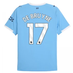 Maglia Calcio Manchester City Kevin De Bruyne #17 2025-26 Prima Uomo