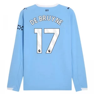 Maglia Calcio Manchester City Kevin De Bruyne #17 2025-26 Prima Uomo Manica Lunga