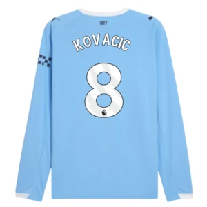 Maglia Calcio Manchester City Kovacic #8 2025-26 Prima Uomo Manica Lunga