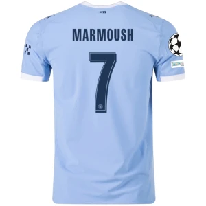 Maglia Calcio Manchester City Marmoush #7 2025-26 Champions League Prima Uomo